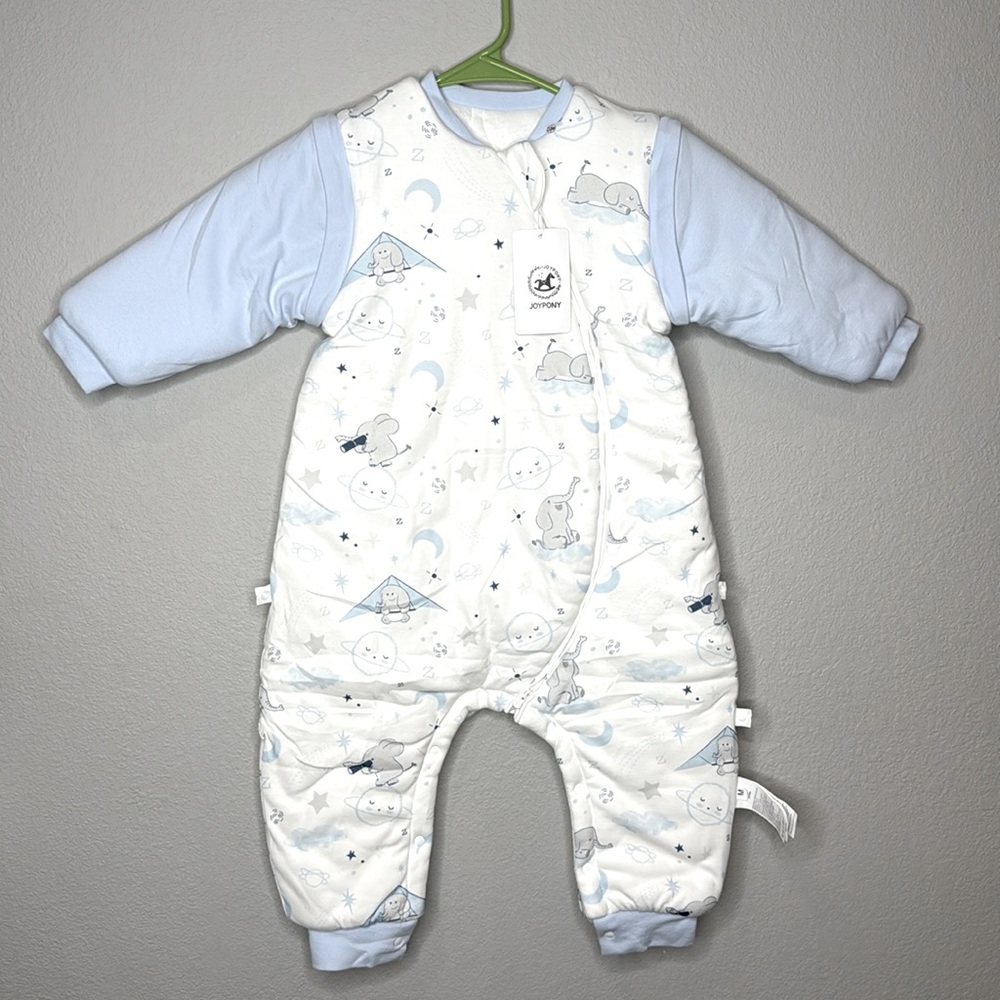 Baby Sleep Sack Removable Long Sleeves Size M